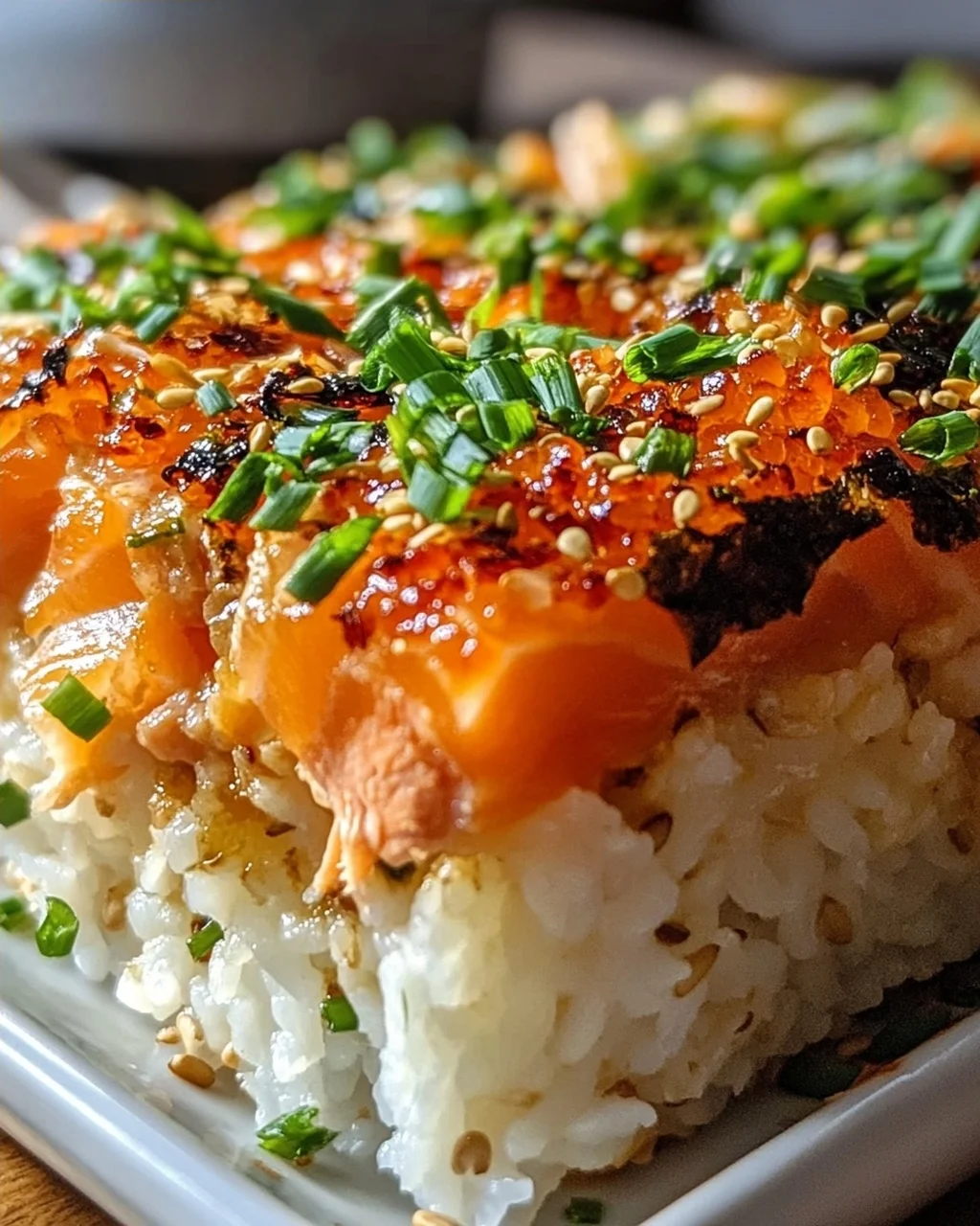 Spicy Salmon Sushi Bake: Leckeres Rezept für Sushi-Fans