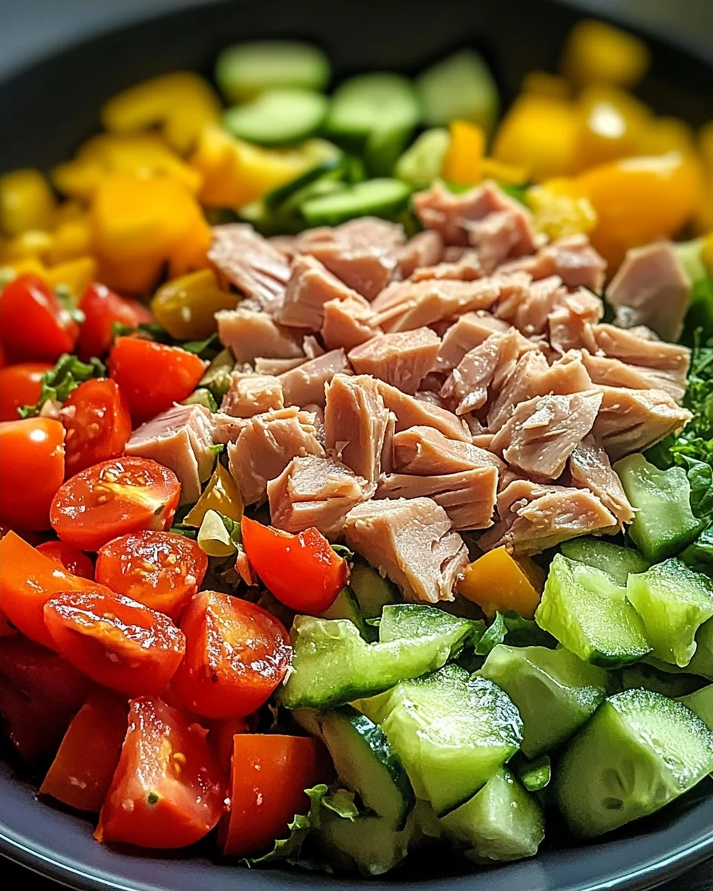 Thunfischsalat mit frischem Gemüse