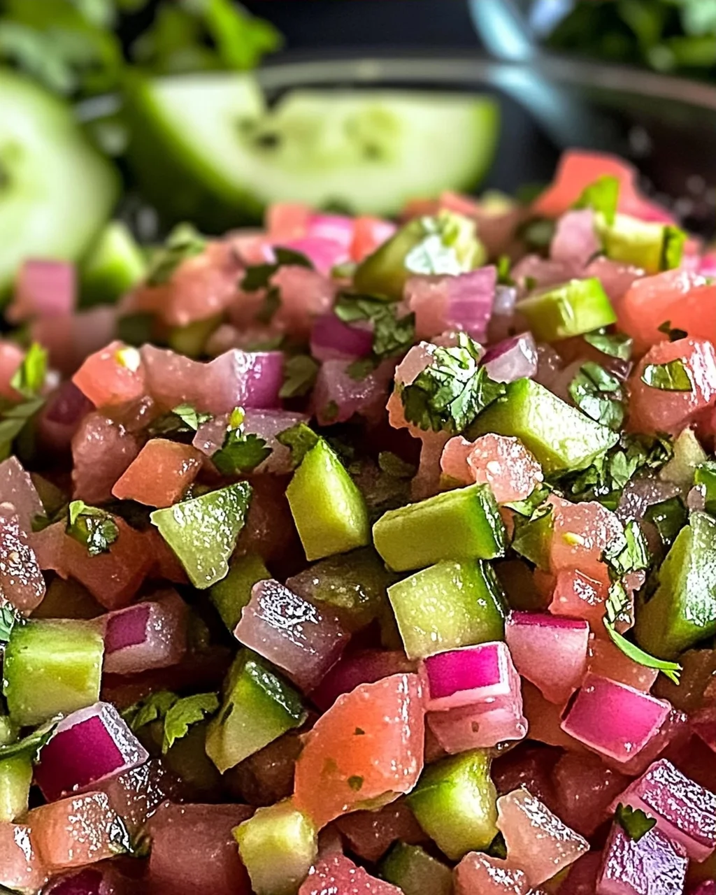Veganer frischer Rhabarbersalsa für jeden Anlass