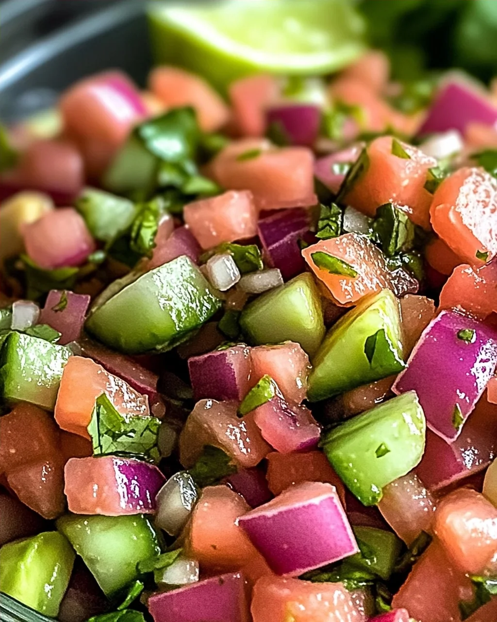 Veganer frischer Rhabarbersalsa für jeden Anlass