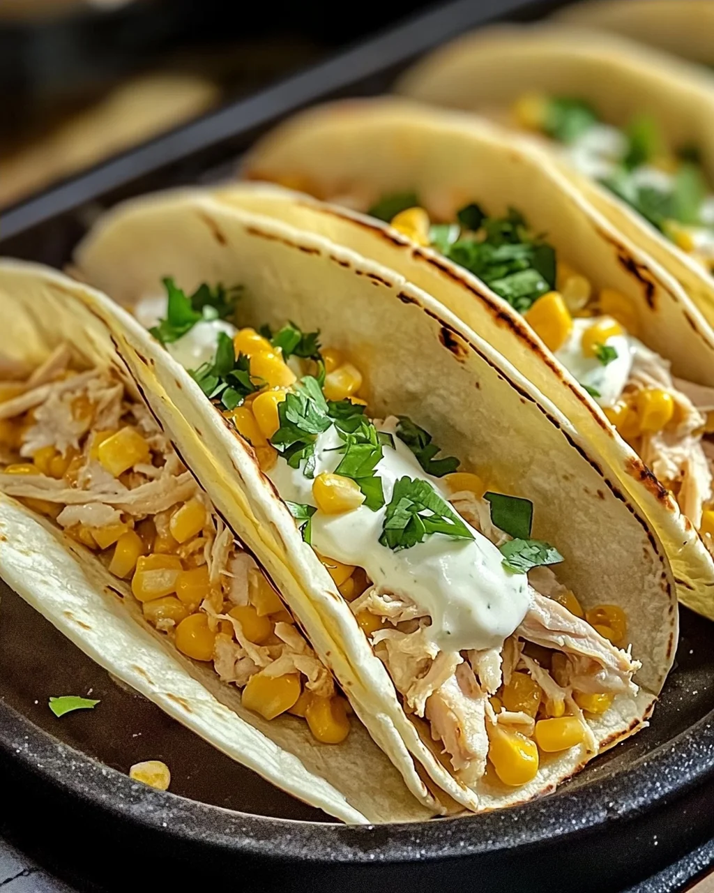 Weiße Hühner-Chili-Tacos für die ganze Familie